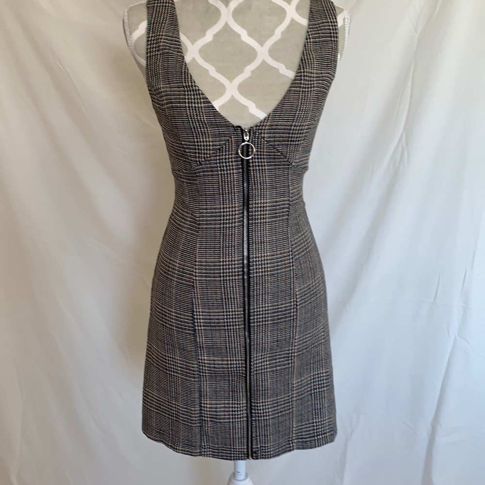 F21 Plaid Zip Dress